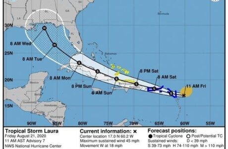 Fase Informativa para el oriente de Cuba ante aproximación de la Tormenta Tropical Laura