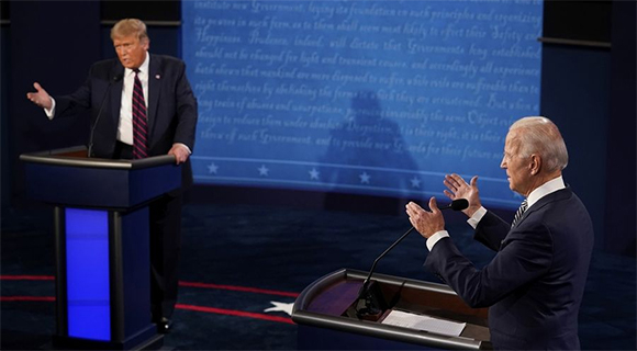Debate presidencial en EEUU, una pelea a gritos que Trump convirtió en un espectáculo (fallido) sobre sí mismo