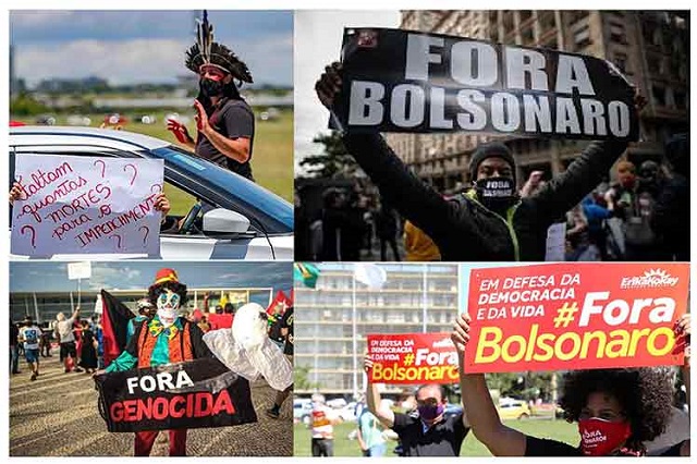 Vuelven a las calles en Brasil por destitución de Bolsonaro