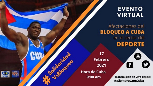 Anuncian evento virtual sobre Bloqueo al deporte cubano