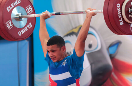 Pesista guantanamero Otto Félix Oñate