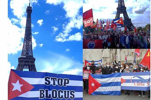 Convocan en Francia movilización contra el bloqueo a Cuba
