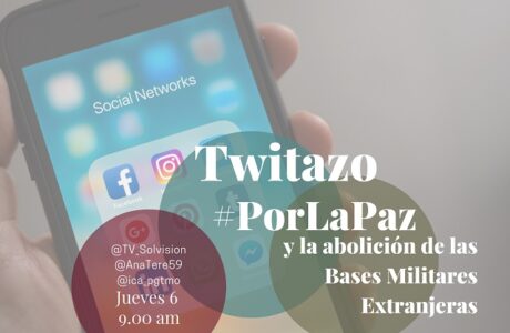 Participa: Tuitazo por la paz y contra las bases militares extranjeras