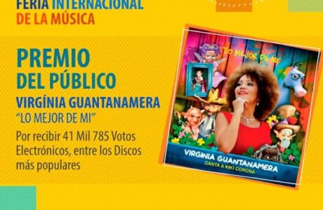 Conquista cantante Virginia Guantanamera Premio del Público del Cubadisco 20-21
