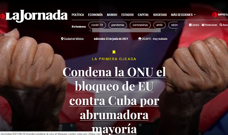 Líderes mundiales y medios de prensa destacan victoria de Cuba en ONU
