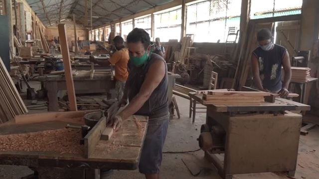 Carpintería del Fondo Cubano de Bienes Culturales Baracoa: calidad e ingenio