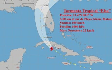 En vivo: Tormenta tropical Elsa avanzará tierra adentro en Cuba por Matanzas (+Video)