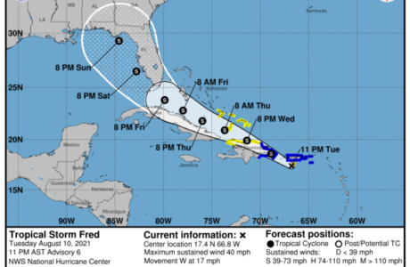 Se forma la tormenta tropical Fred