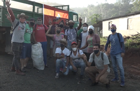 Apoyan jóvenes de Baracoa cosecha cafetalera