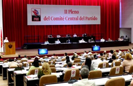 Presidido por el Primer Secretario del Comité Central, Miguel Díaz-Canel Bermúdez, el foro partidista trabajará hoy y mañana en el Palacio de las ConvencionesFoto: Estudios Revolución
