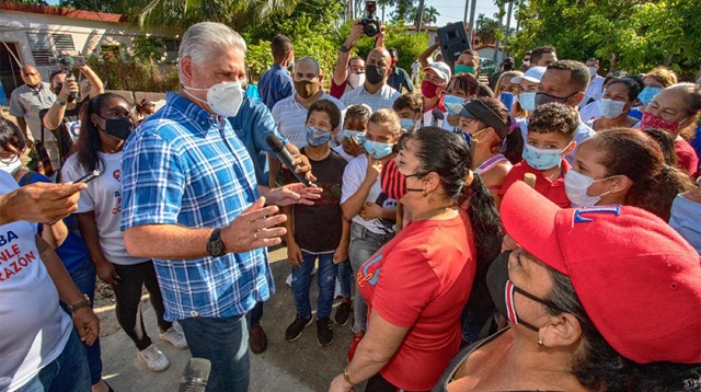 Destaca Presidente cubano labores de transformación social en comunidades desfavorecidas