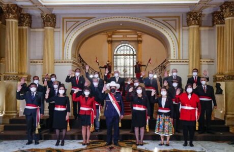 Presidente de Perú Pedro Castillo tomó juramento del nuevo gabinete ministerial