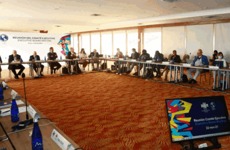 Reunión del comité ejecutivo de Panam Sports.Foto: Cali 2021