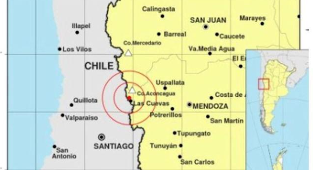 Sismo de magnitud 5,8 sacude provincia argentina de Mendoza