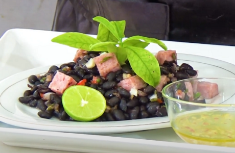 Receta de la chef Mayra: ensaladilla de frijoles negros