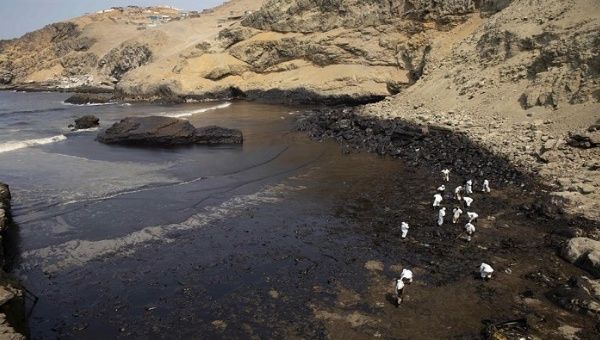 Cadena de sucesos después de un derrame de petróleo