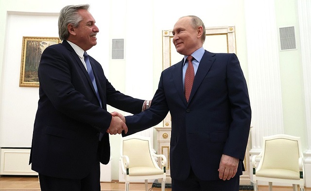 Putin califica a Argentina de socio clave de Rusia en Latinoamérica