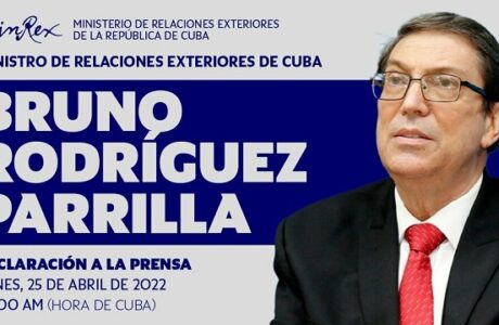 Canciller de Cuba comparecerá ante la prensa nacional y extranjera