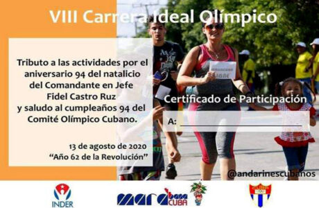 En Cuba: Carrera Ideal Olímpico contra la COVID-19